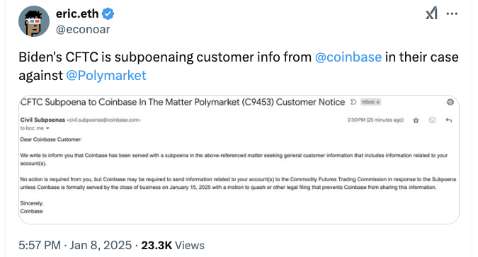 Coinbase، الرهان، CFTC، الشركات، السياسة