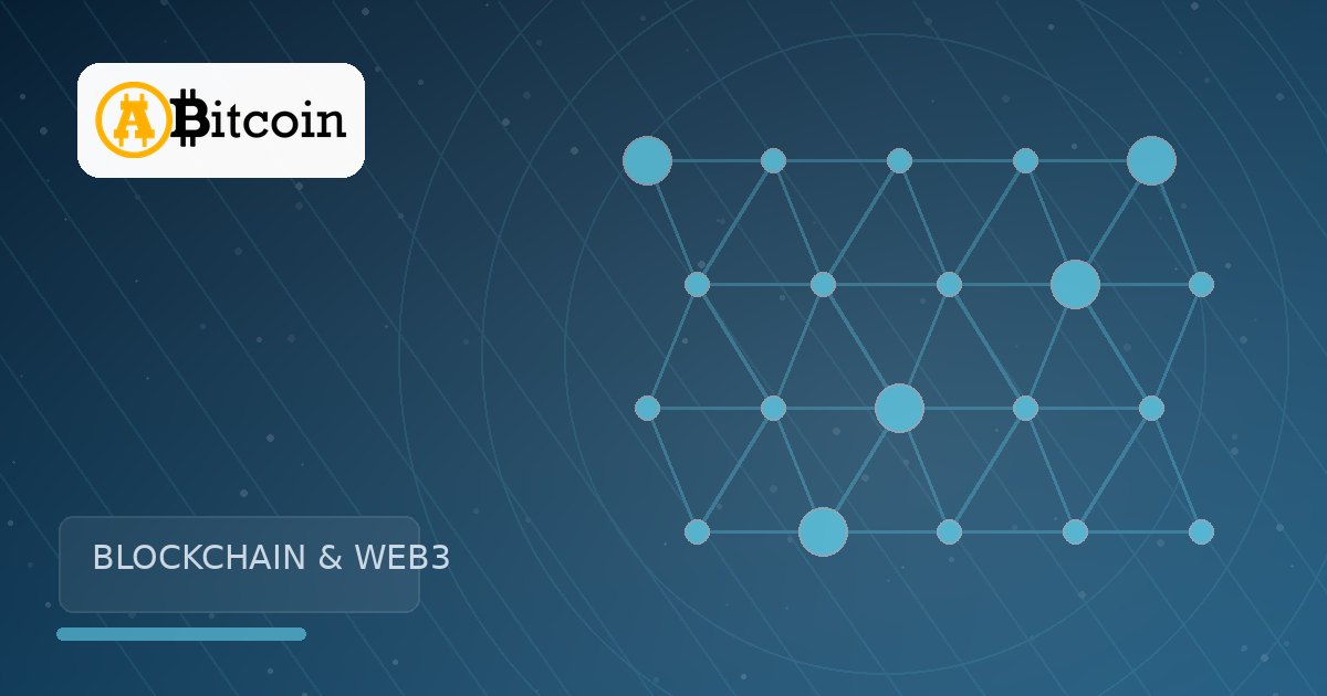 غلاف توضيحي أصلي لقسم البلوكتشين وWeb3