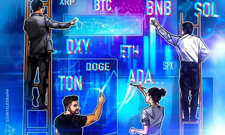 تحليل الأسعار 23/9: SPX، DXY، BTC، ETH، BNB، SOL، XRP، DOGE، TON، ADA