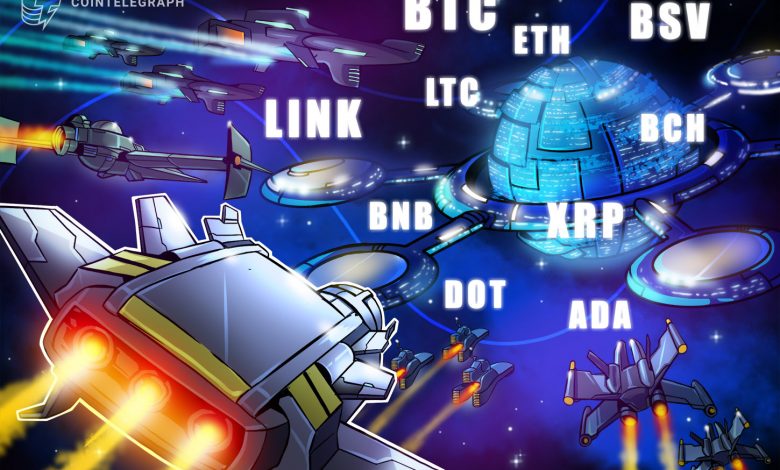 تحليل الأسعار 10/30: BTC، ETH، XRP، BCH، LINK، BNB، DOT، LTC، BSV، ADA