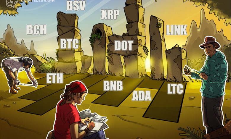 تحليل الأسعار 11/18: BTC، ETH، XRP، LINK، LTC، BCH، DOT، BNB، ADA، BSV